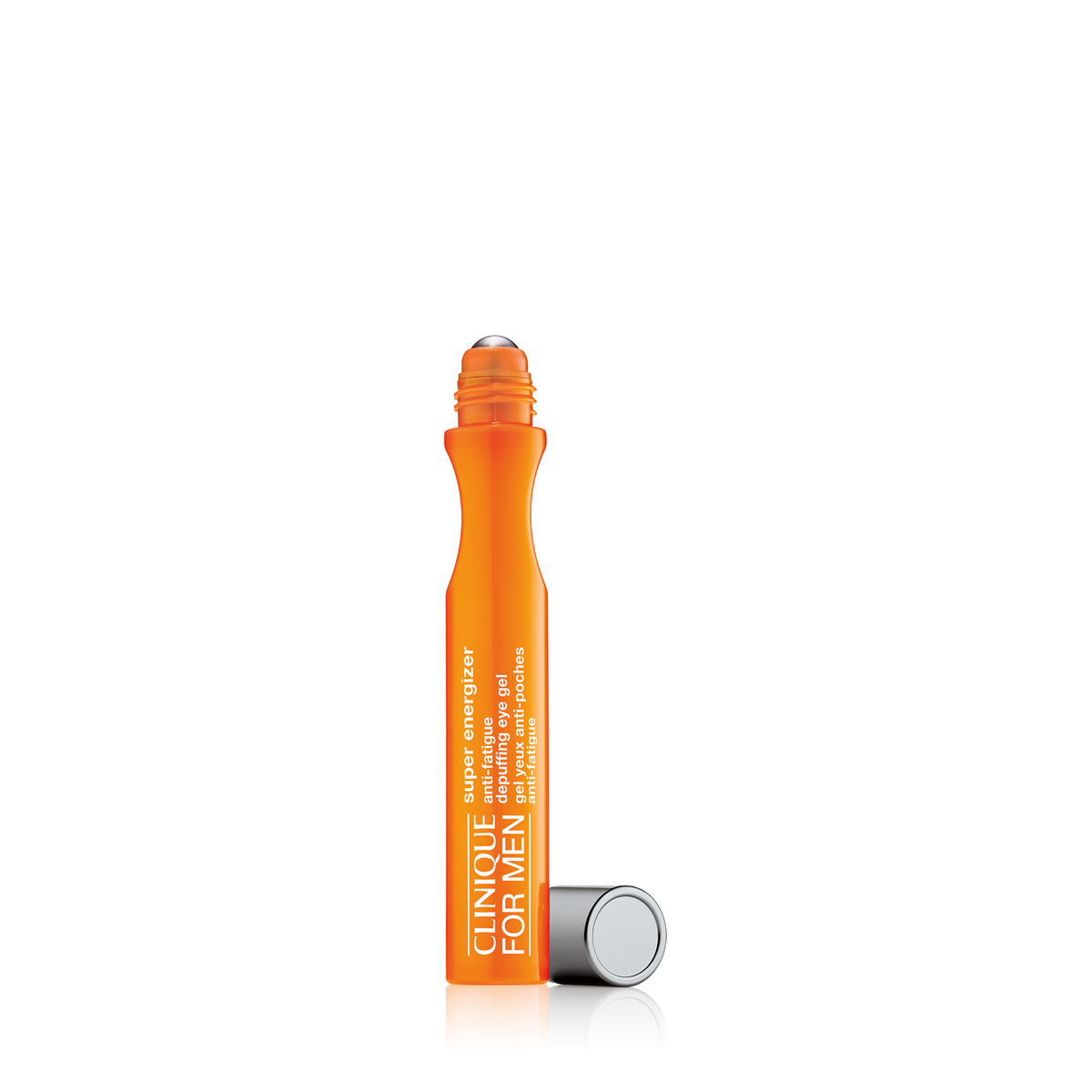 Clinique For Men Super Energizer Anti-Fatigue Depuffing Eye Gel 15ml, front of the roll-on