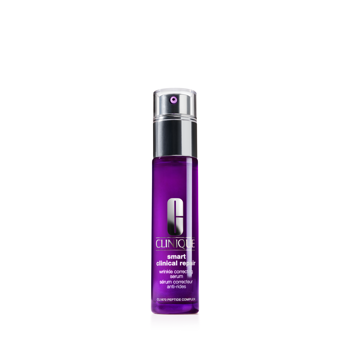 Clinique Smart Clinical Repair Wrinkle Correcting Serum 30ml, front of the pump bottle