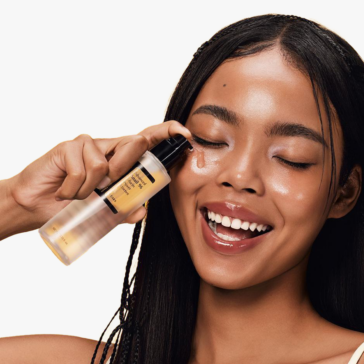 COSRX Advanced Snail, applied to the face