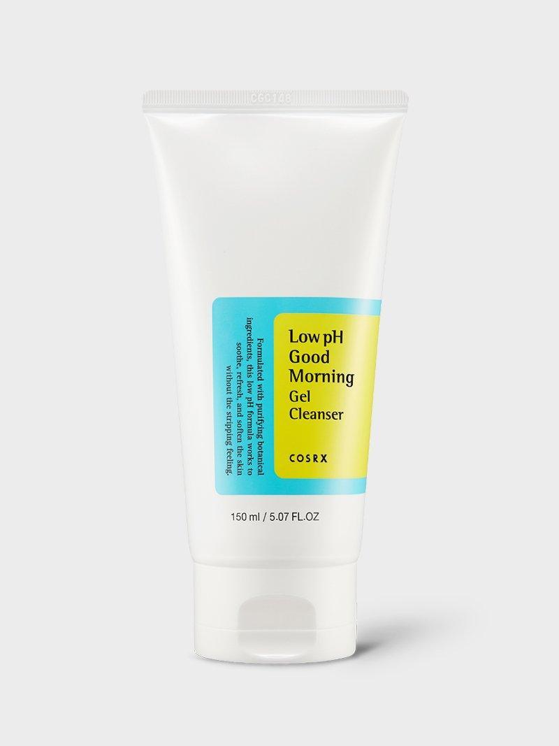 COSRX Low pH Good Morning Gel Cleanser 150ml, front of the tube