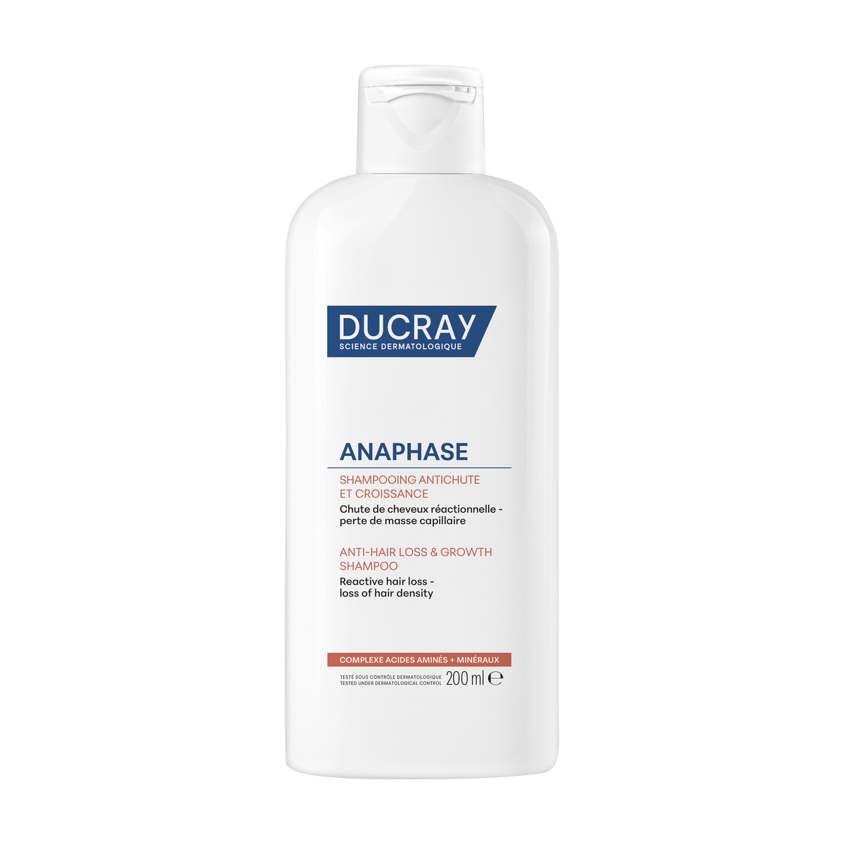 Ducray Anaphase shampoo 200ml, front of the bottle
