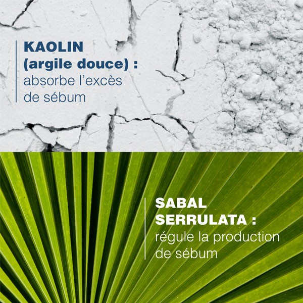 Ducray Sabal, key ingredients: kaolin and Sabal serrulata