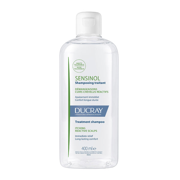 Ducray Sensinol Physioprotective Shampoo for Sensitive Scalps 400ml, front of the bottle