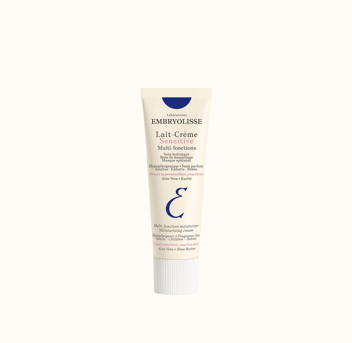 Embryolisse Sensitive Cream Milk, front of the tube