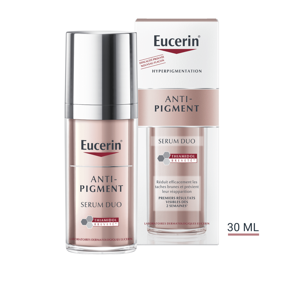Eucerin Anti-Pigment Dual Serum 30ml, front of the pump bottle