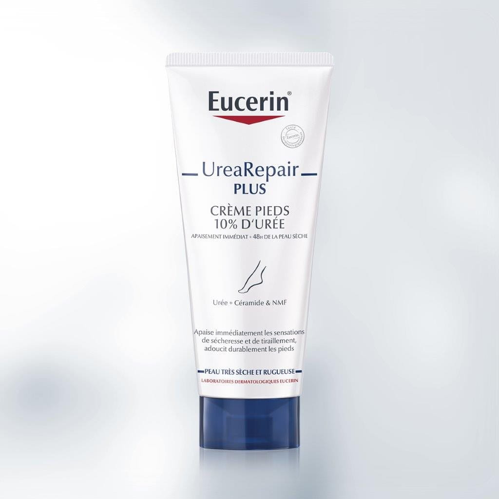 Eucerin UreaRepair Plus 10% Urea Foot Cream 100ml, front of the tube