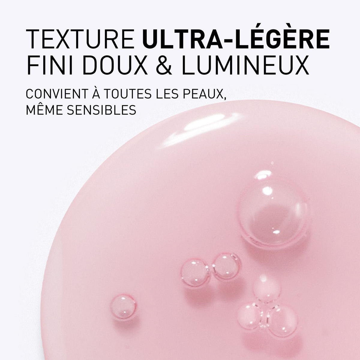 Filorga NCEF-Revitalize, serum texture swatch with text in French