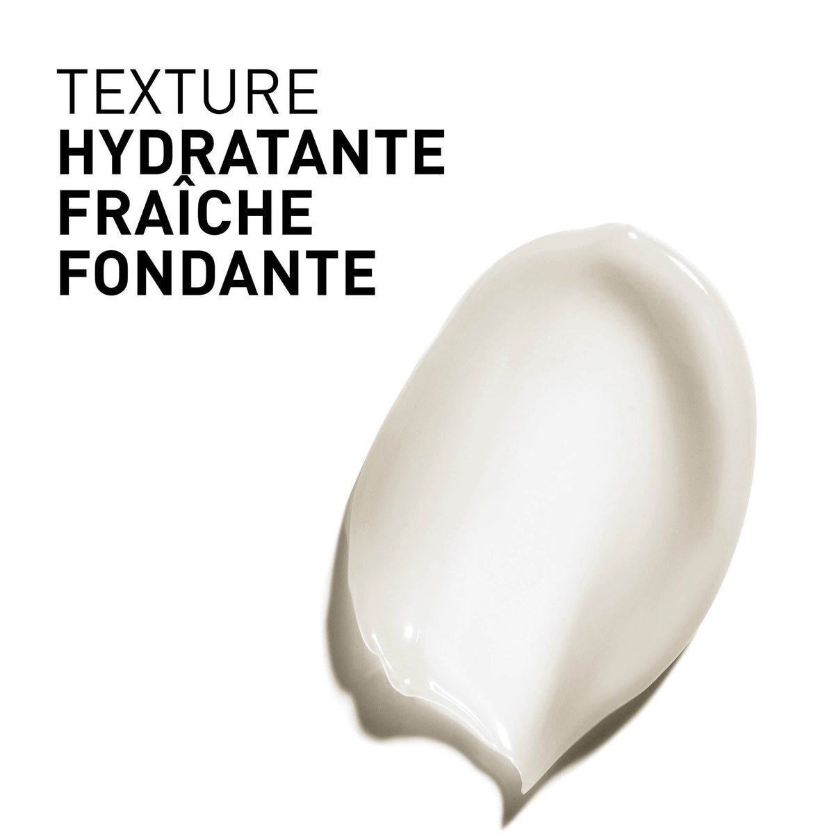 Filorga Optim-Eyes, cream texture swatch with text in French