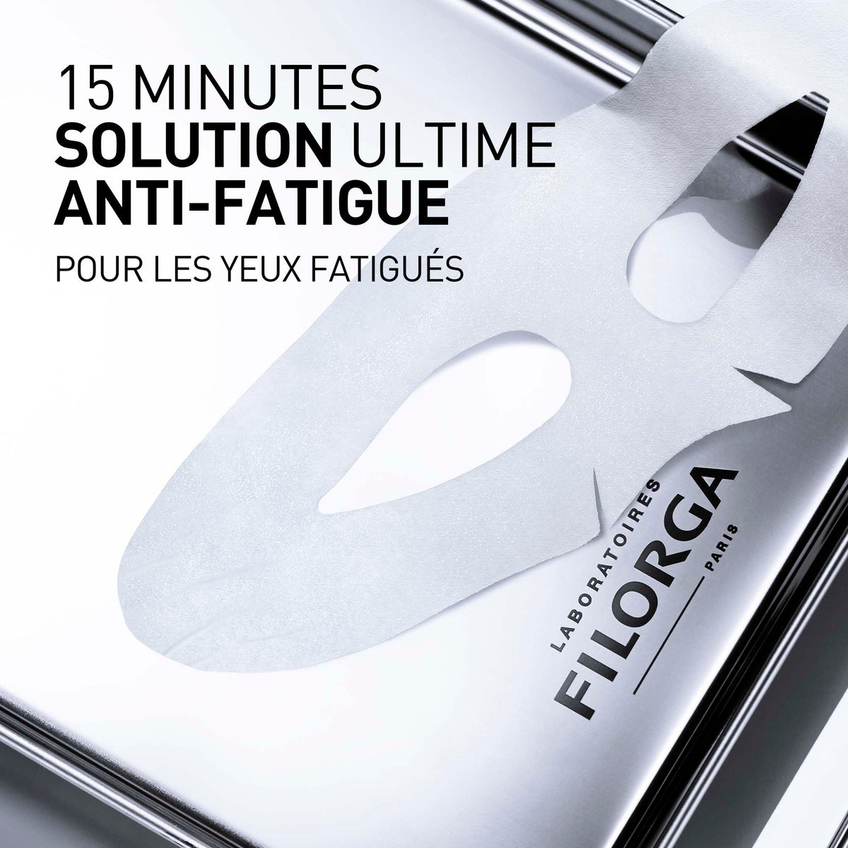 Filorga Optim-Eyes, unfolded sheet mask with text in French