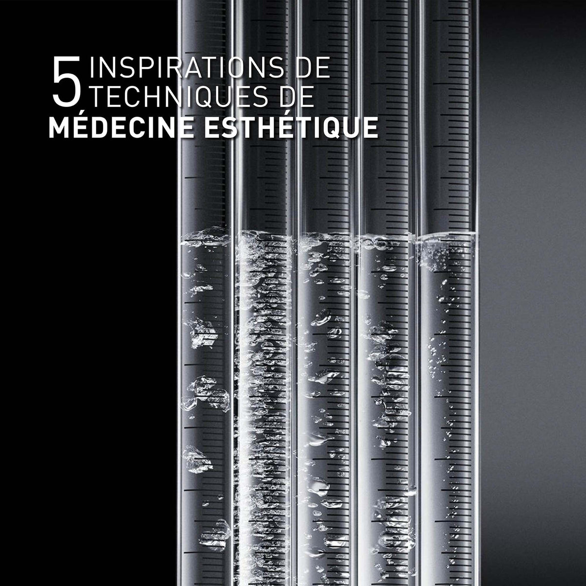 Filorga Time-Filler, graduated glass tubes with text in French