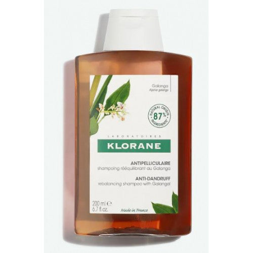 Klorane Balancing Shampoo with Galanga for dandruff-prone scalps, alternate angle