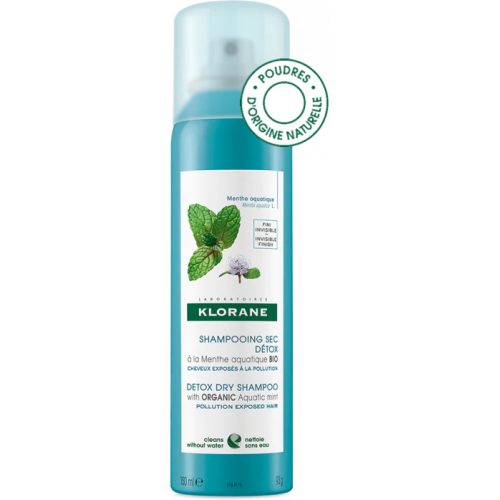 Klorane Dry Shampoo with Organic Aquatic Mint 150ml, view 1