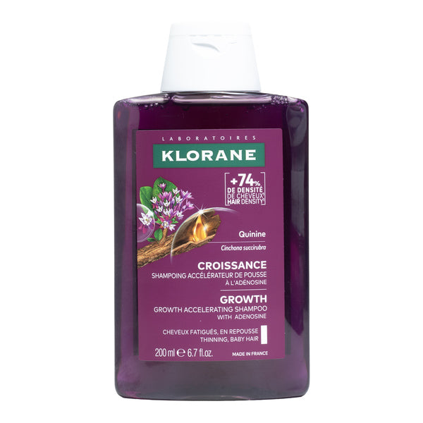 Klorane Quinine Croissance shampoo 200ml, front of the bottle