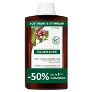 Klorane Quinine & Edelweiss Fortifying Shampoo 400ml duo pack, view 1