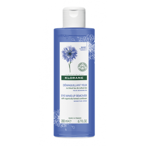 Klorane Cornflower Eye Make-up Remover 200ml bottle, view 1