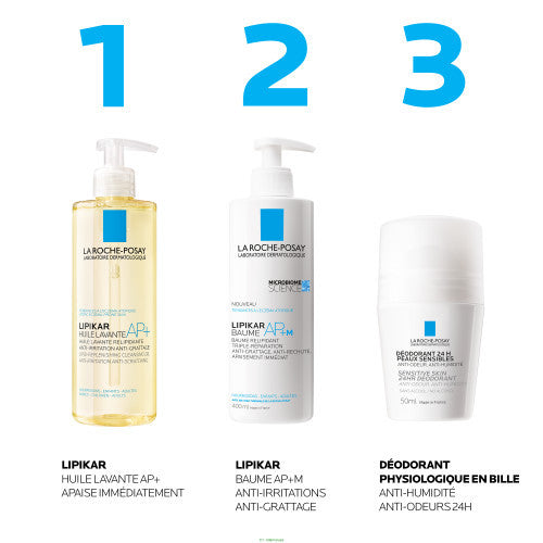 La Roche-Posay 24H Deodorant Roll-On Set of 2x50ml, product close-up