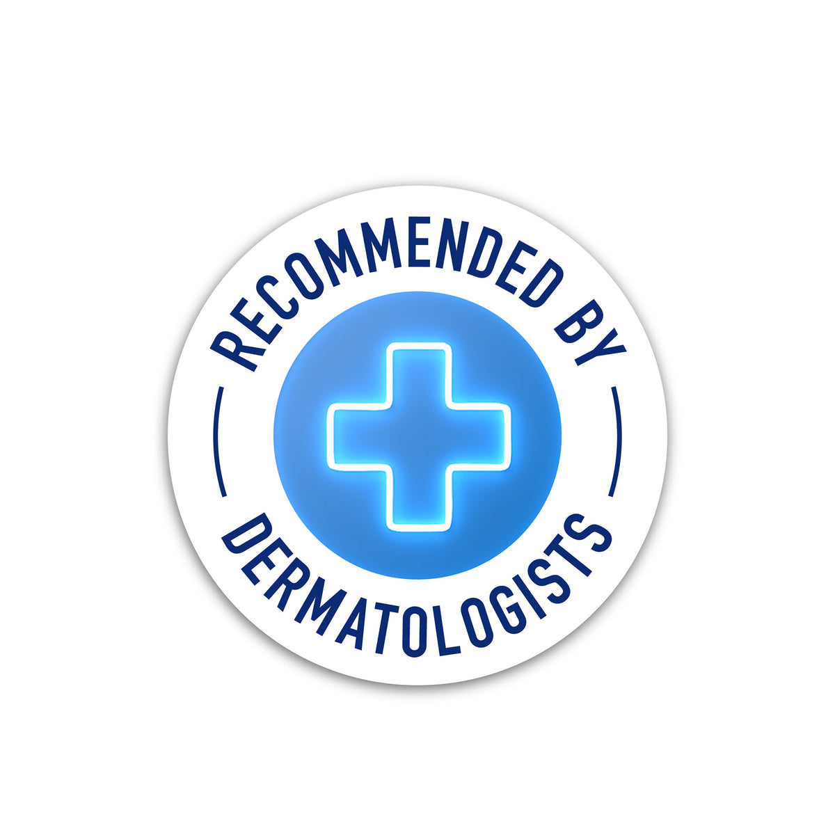La Roche-Posay Anthelios, round badge with a blue cross
