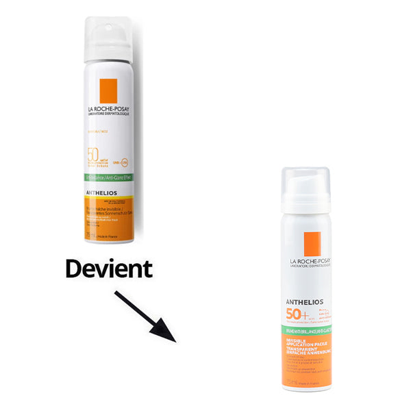 La Roche-Posay Anthelios, old and new packaging side by side