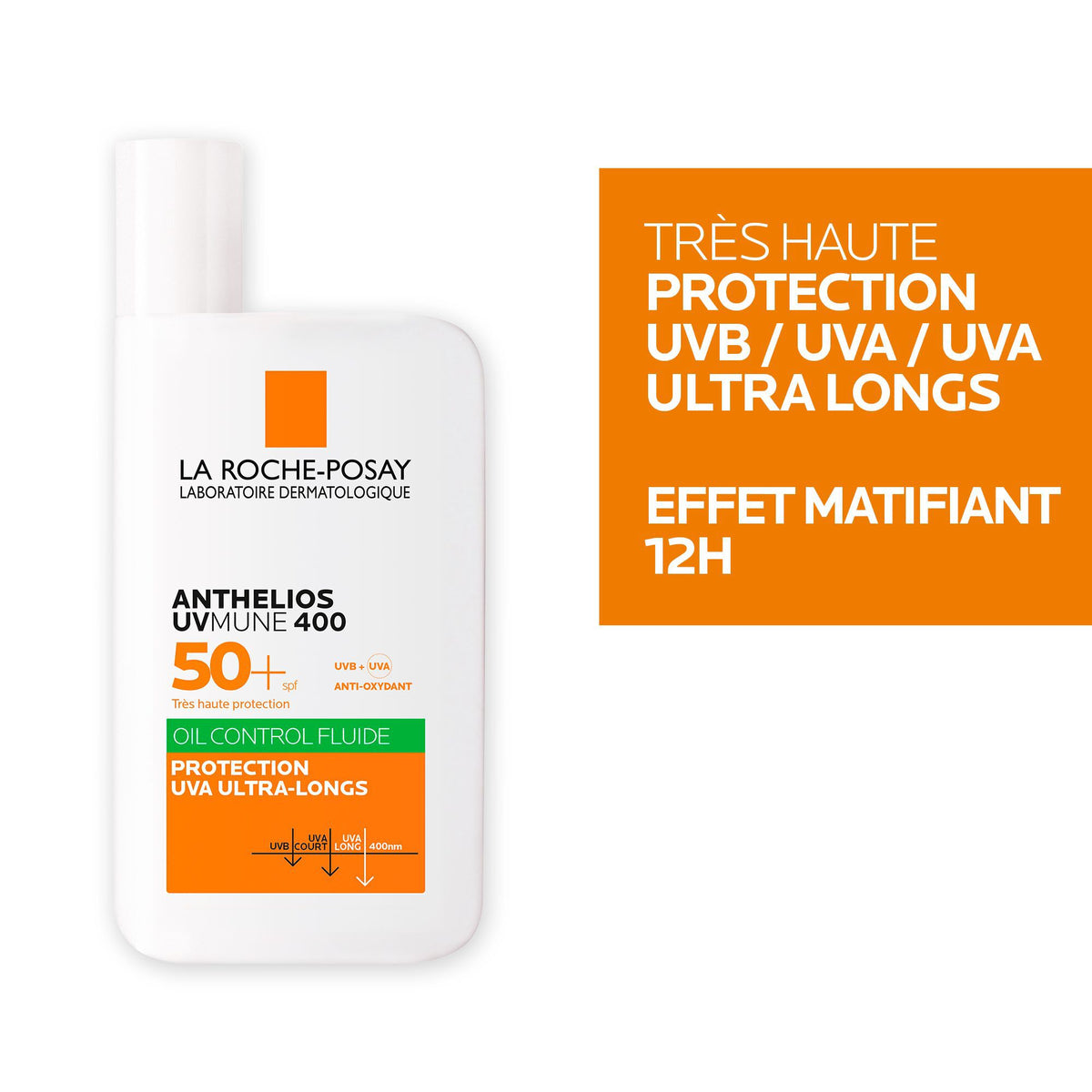 La Roche-Posay Anthelios UVMUNE 400 Oil Control Fluide Invisible SPF 50+, vue 4