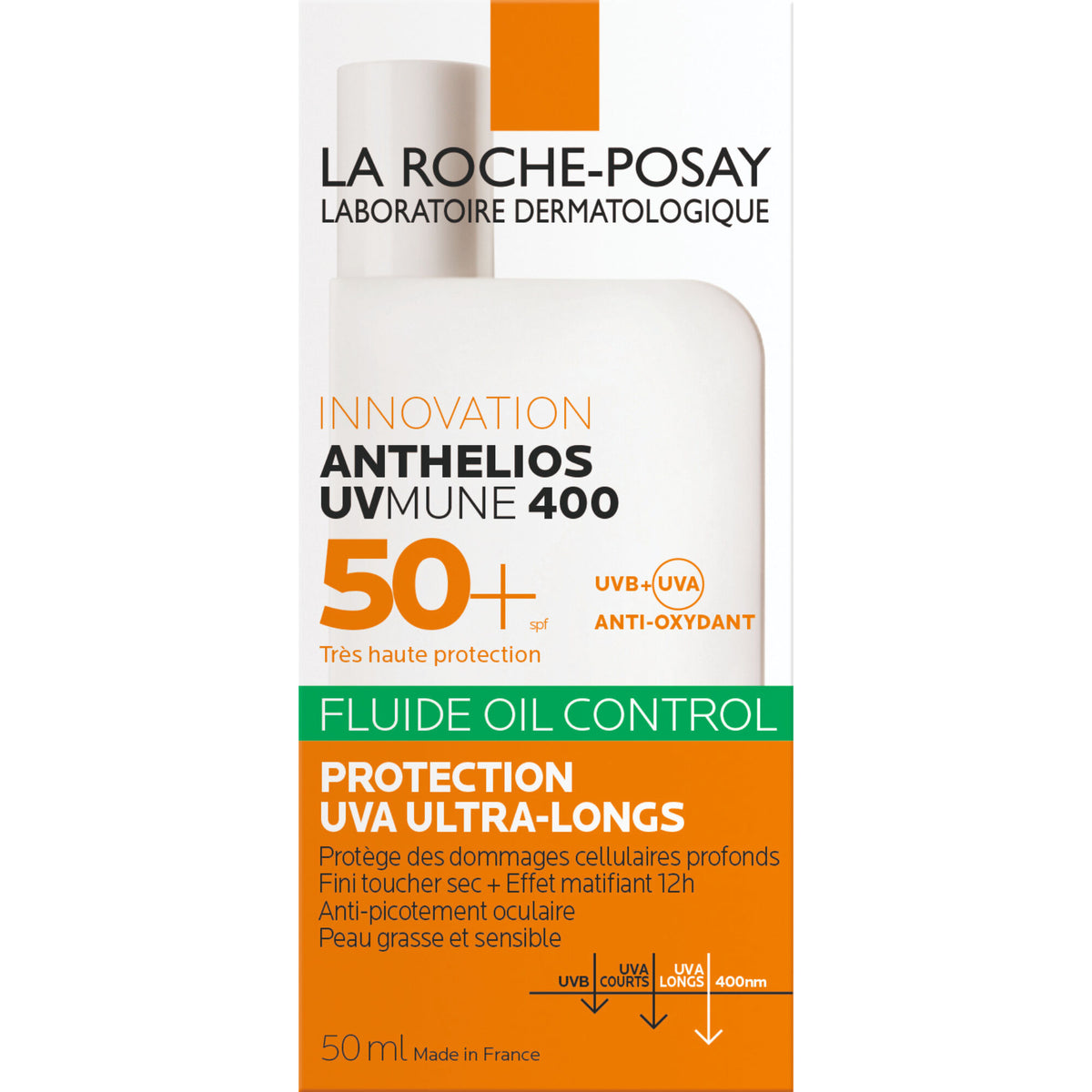 La Roche-Posay Anthelios UVMUNE 400 Oil Control Fluide Invisible SPF 50+, vue 7