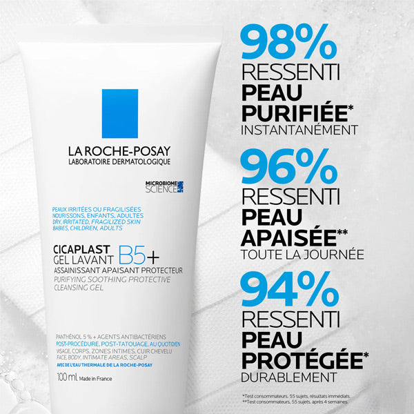 La Roche-Posay Cicaplast, tube with study results in French