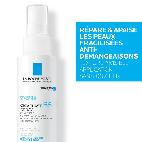 La Roche-Posay Cicaplast B5 Soothing Repair Spray 100ml bottle, product close-up