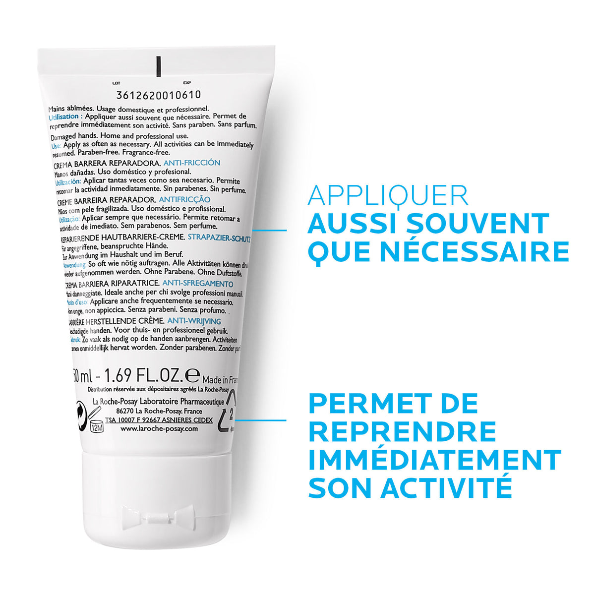 La Roche-Posay Cicaplast Hand Cream, 100ml, vue 6