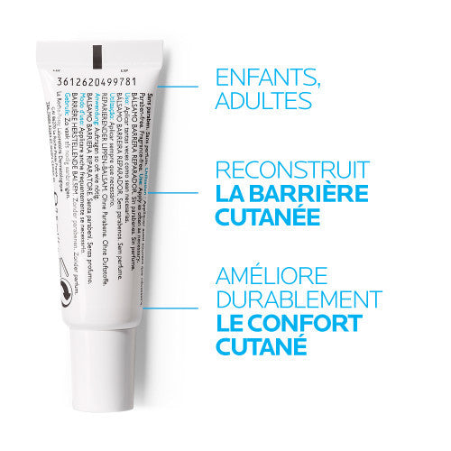 La Roche-Posay Cicaplast Lip Repair Balm 7.5ml, ingredient panel