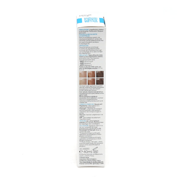 La Roche-Posay Effaclar 40ml, side of the box with text in French