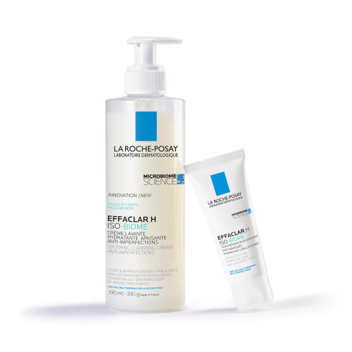La Roche-Posay Effaclar H Iso-Biome Soothing Cleansing Cream, packaging detail