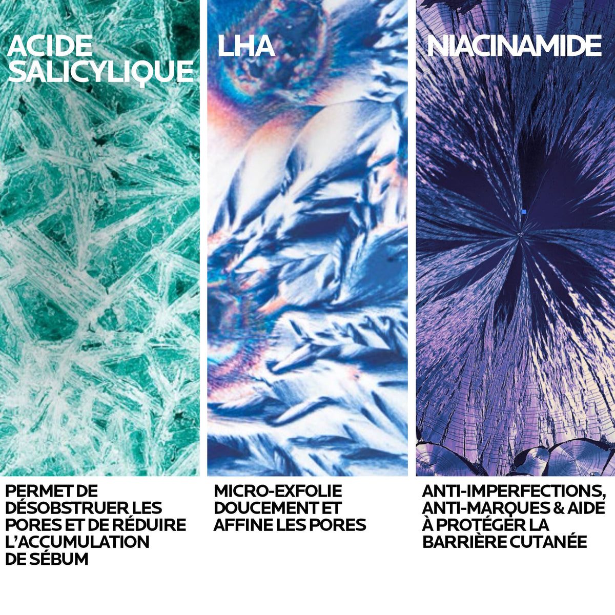 La Roche-Posay Effaclar, key ingredients: salicylic acid, LHA and niacinamide