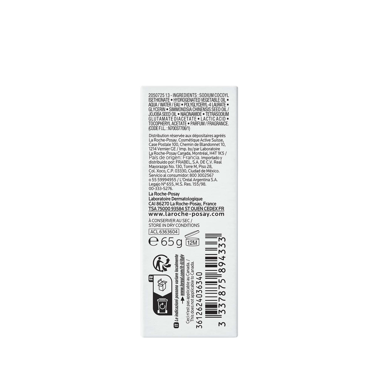 La Roche-Posay Effaclar Surgras Cleansing Bar, vue 13