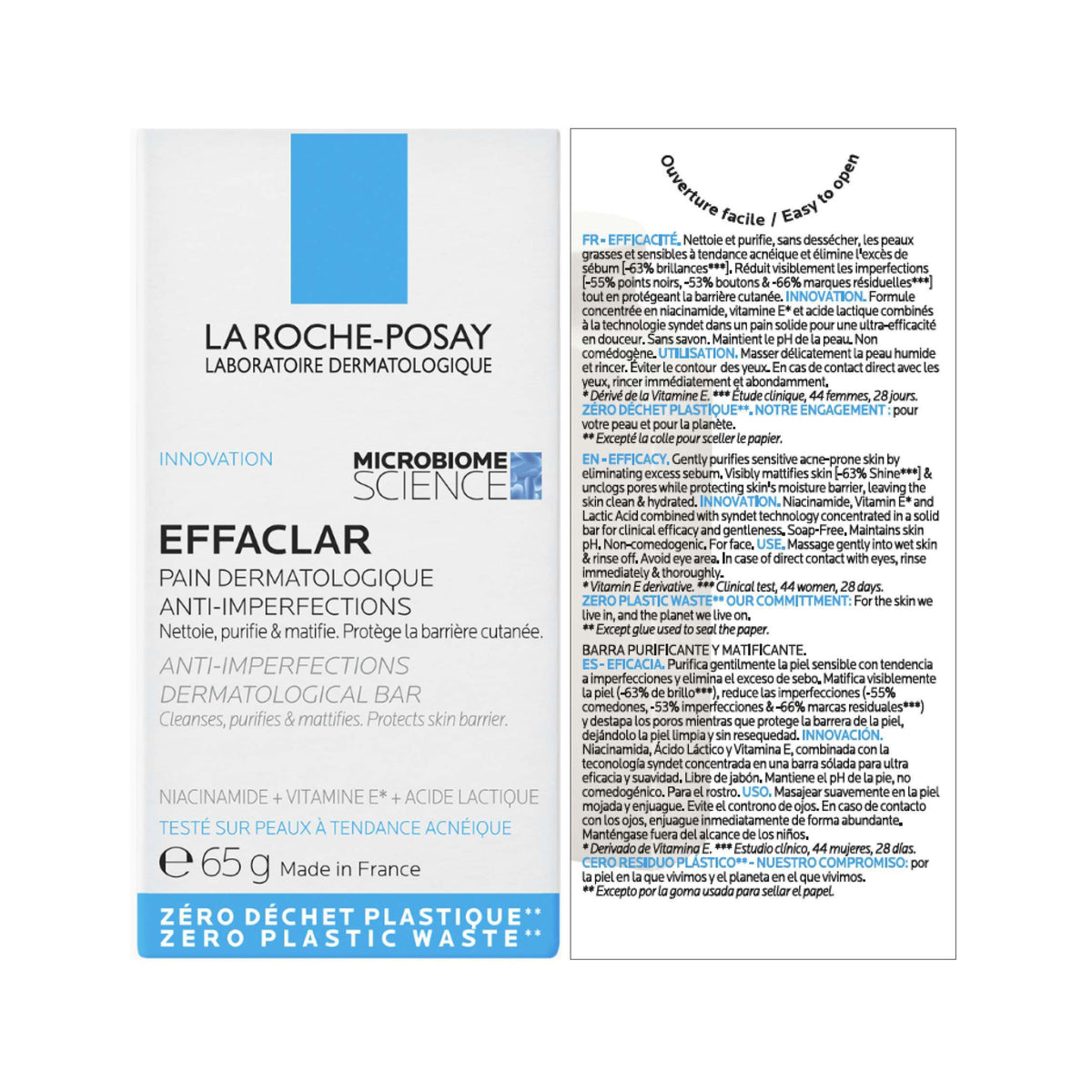 La Roche-Posay Effaclar Surgras Cleansing Bar, vue 2