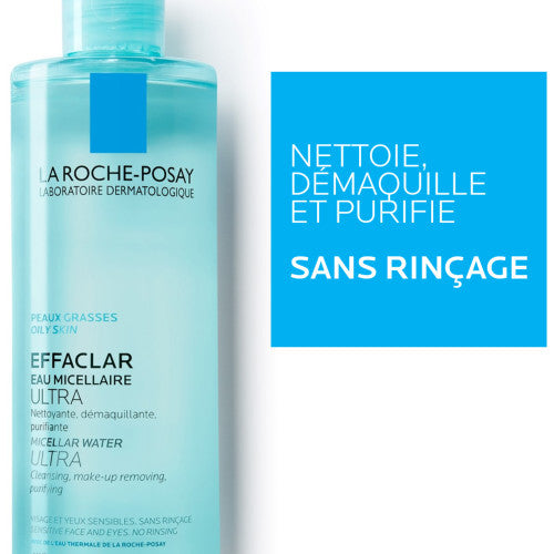 La Roche-Posay EFFACLAR Ultra Micellar Water 400ml bottle, packaging detail