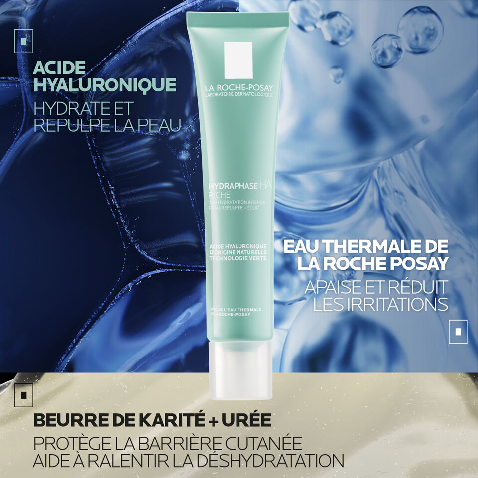 La Roche-Posay Hydraphase HA, key ingredients: hyaluronic acid, thermal spring water and shea butter