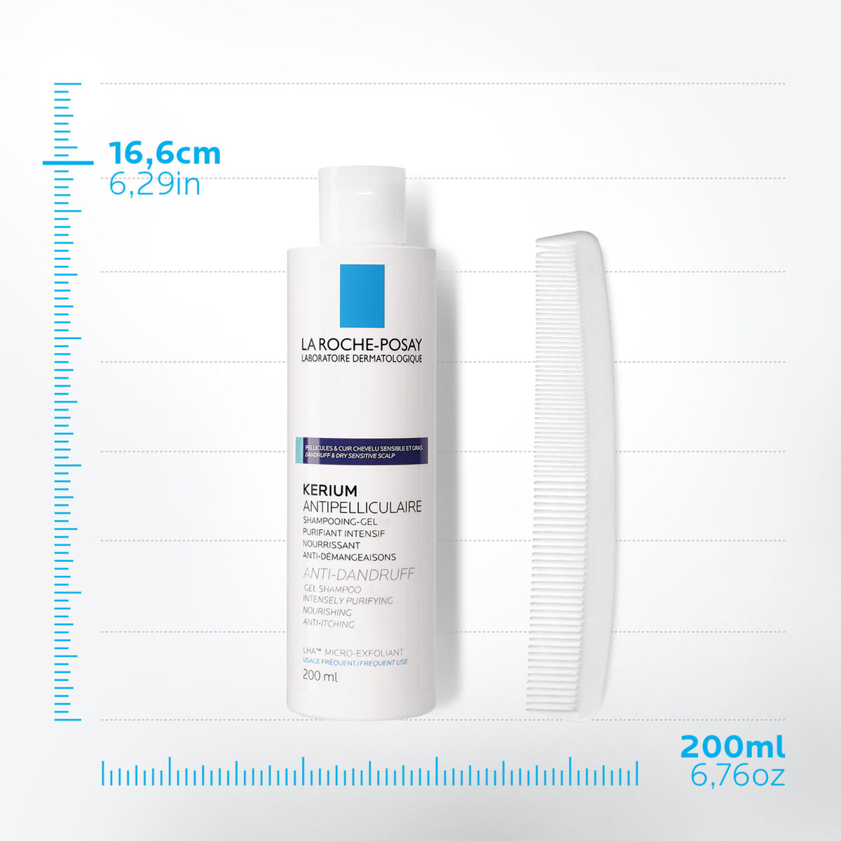 La Roche-Posay KÉRIUM Anti-Dandruff Gel Shampoo for Oily Scalp, vue 5