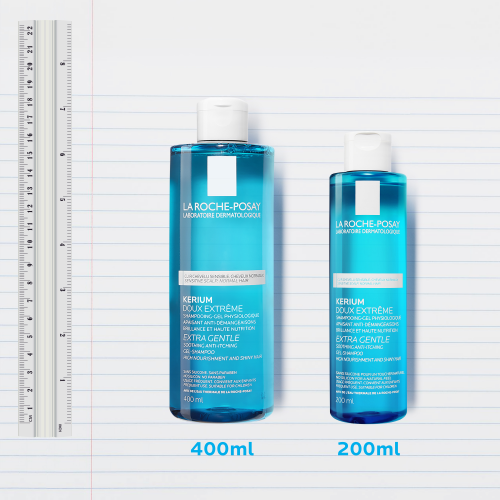 La Roche-Posay Kérium Gentle Shampoo for Sensitive Scalp 400ml, ingredient panel