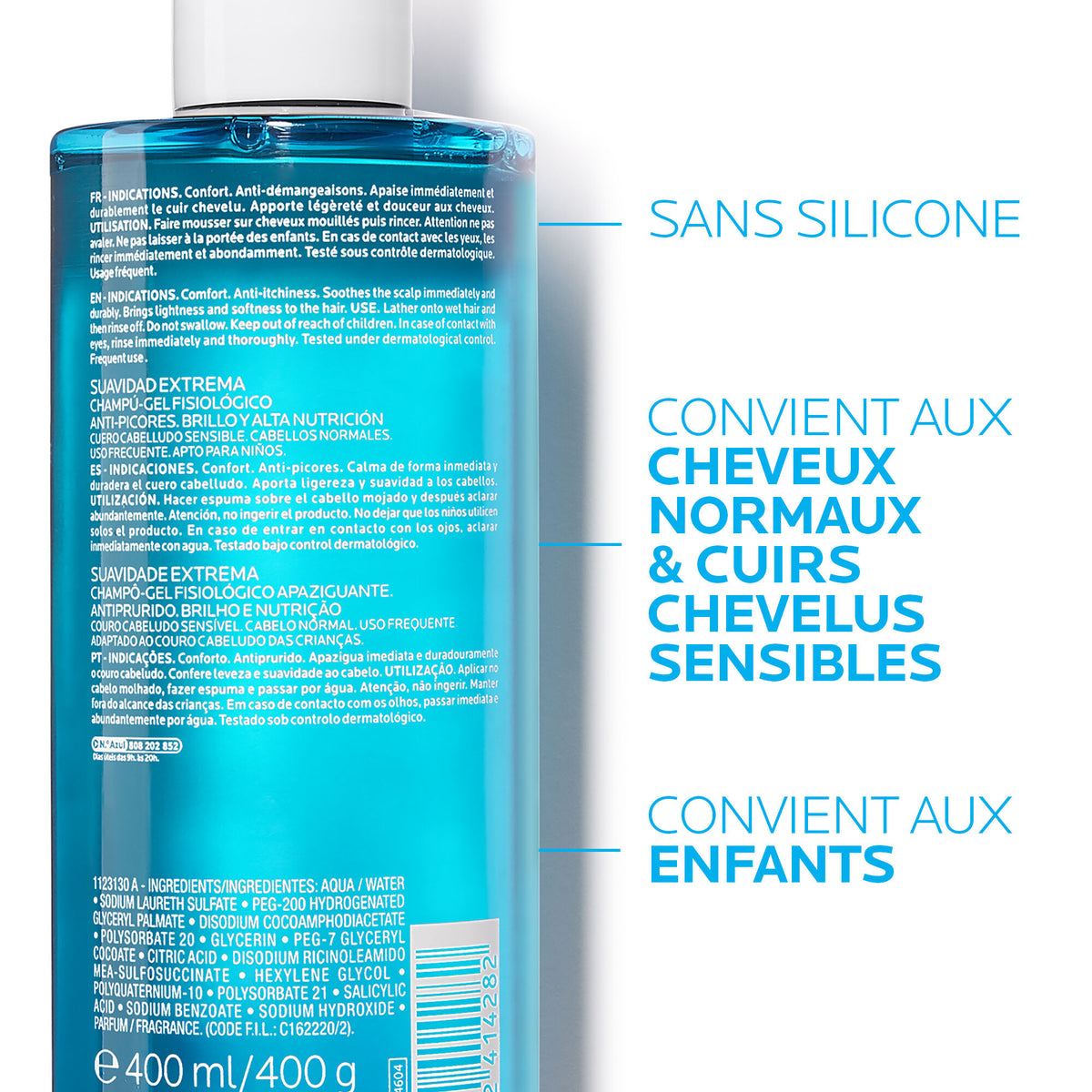 La Roche-Posay Kérium Gentle Shampoo for Sensitive Scalp, vue 5