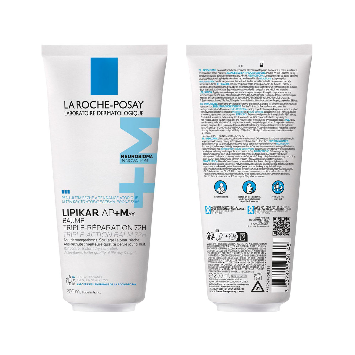 La Roche-Posay Lipikar AP+M Lipid Replenishing Balm, vue 3