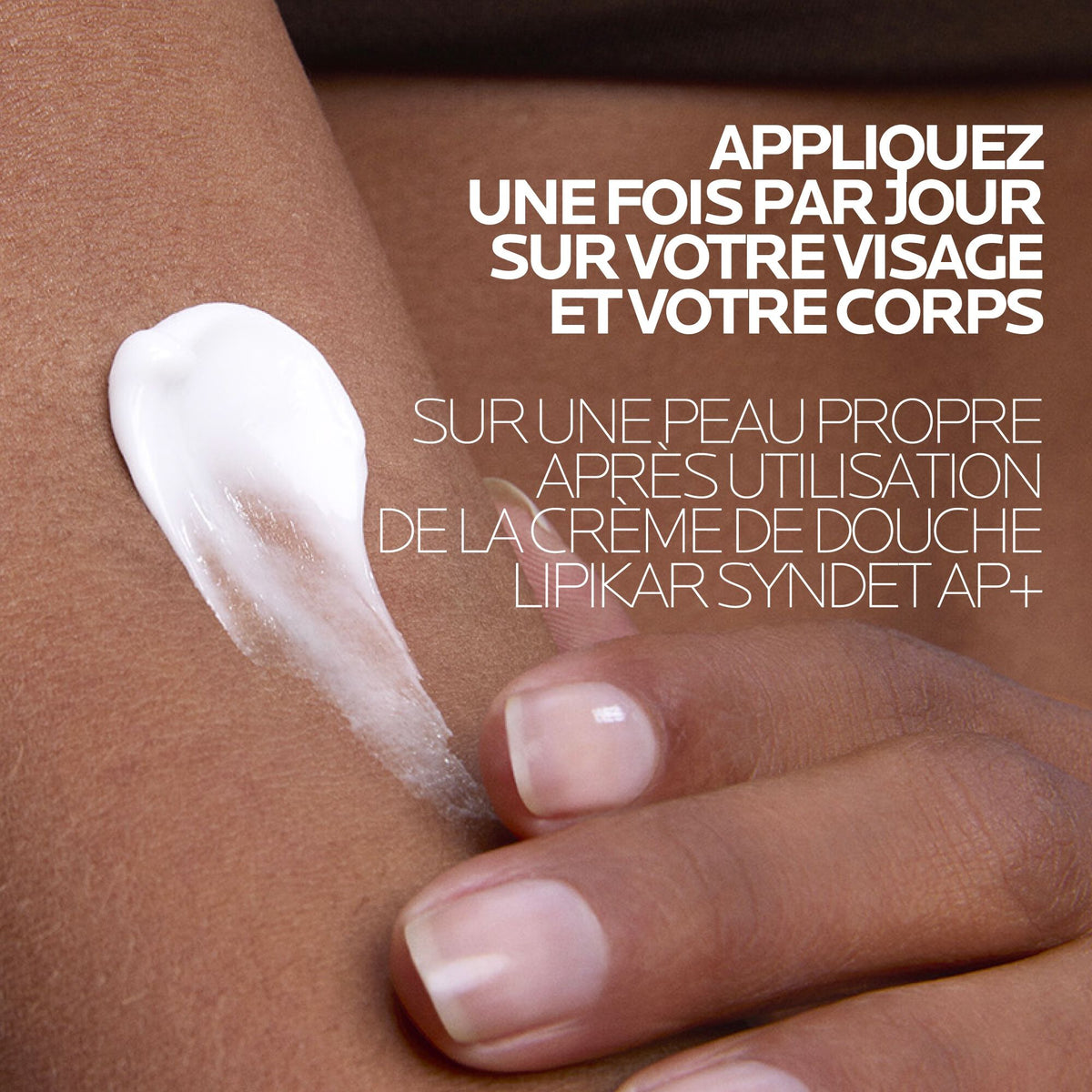 La Roche-Posay Lipikar, balm on the skin with directions in French