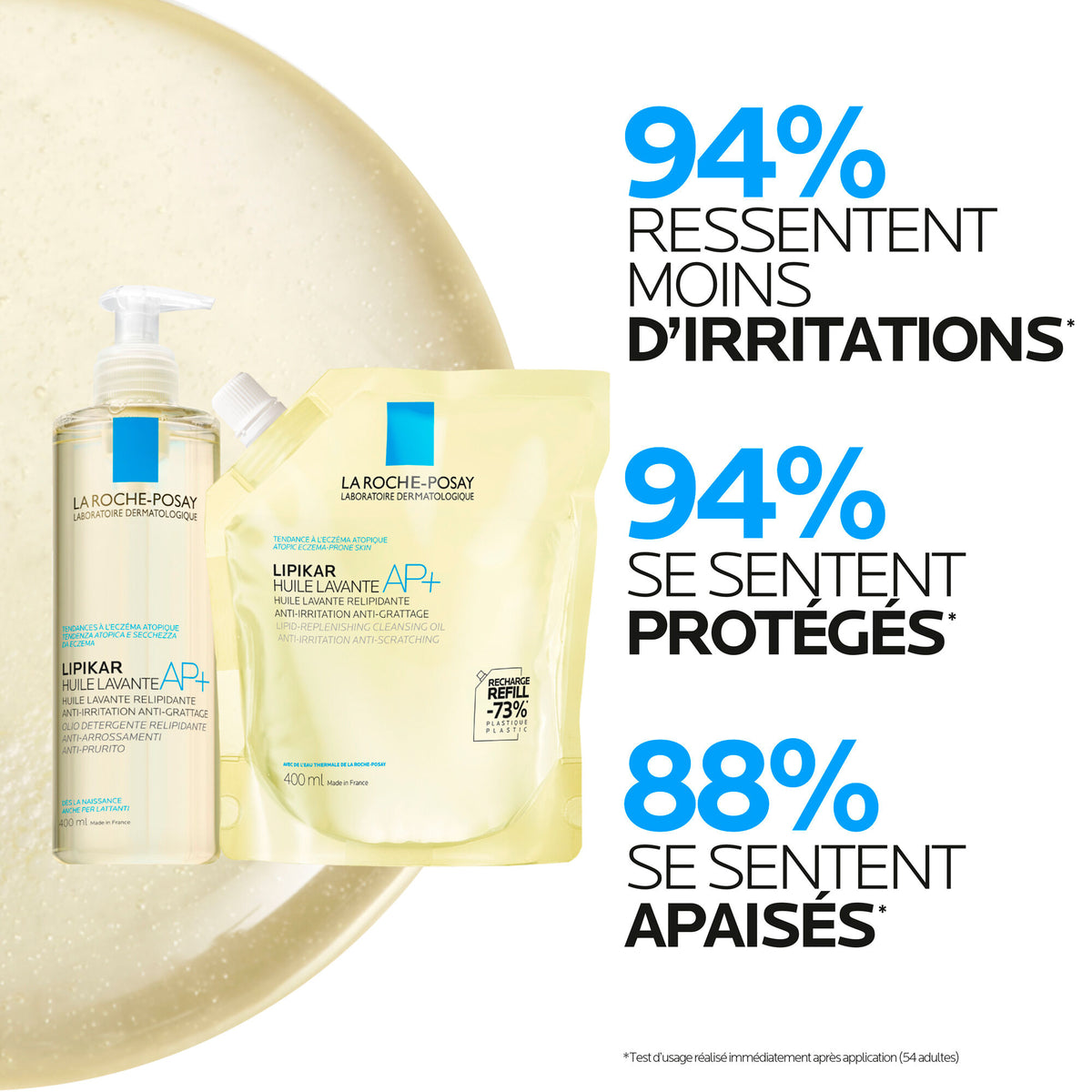 La Roche-Posay Lipikar Cleansing Oil AP+ Refill, refill, vue 3