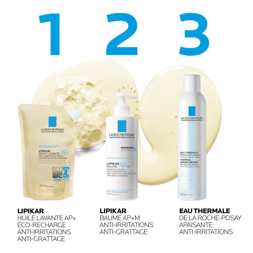 La Roche-Posay Lipikar Cleansing Oil AP+ Refill for dry and eczema-prone skin, ingredient panel