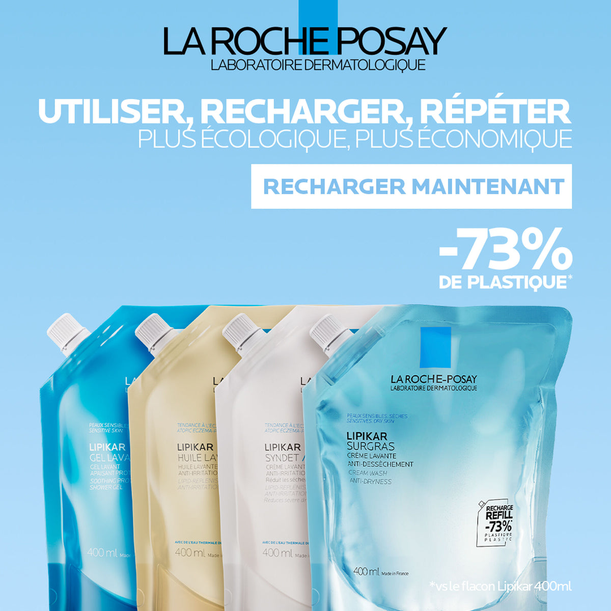 La Roche-Posay Lipikar Cleansing Oil AP+ Refill, refill, vue 6