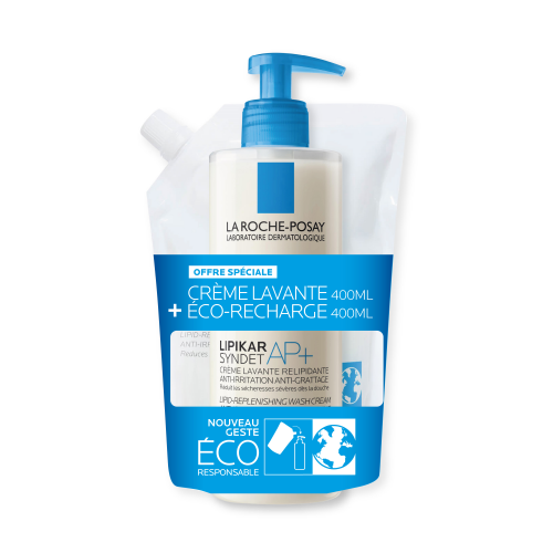 La Roche-Posay LIPIKAR Crème Lavante Relipidante Duo Set 400ml, view 1