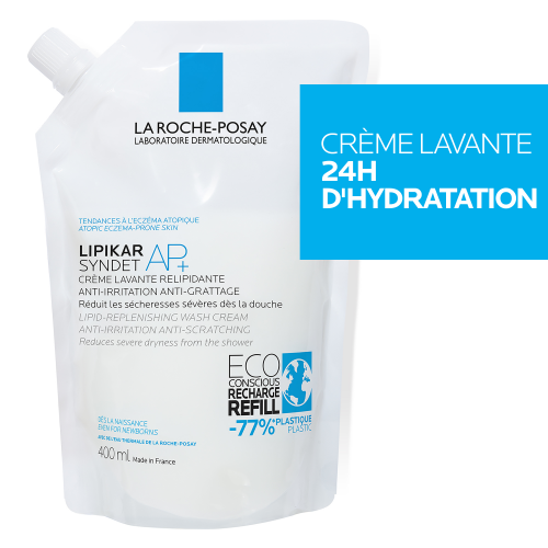 La Roche-Posay Lipikar Syndet AP+ Wash Cream 400ml Eco Refill, view 1