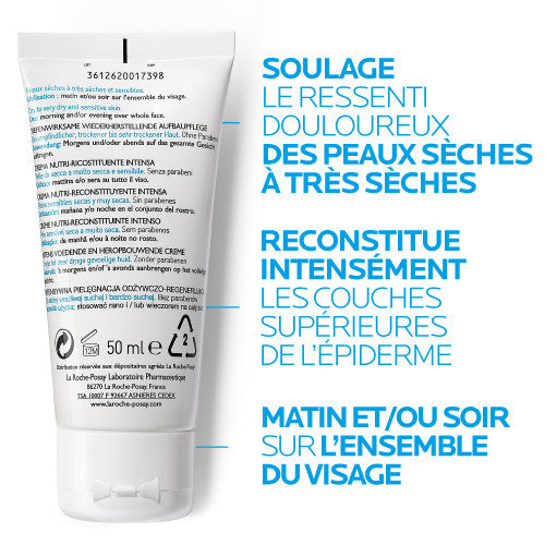 La Roche-Posay Nutritic Intense Nourishing Face Cream 50ml, side view