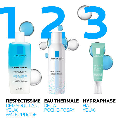 La Roche-Posay Respectissime Waterproof Eye Makeup Remover 125ml bottle, alternate angle