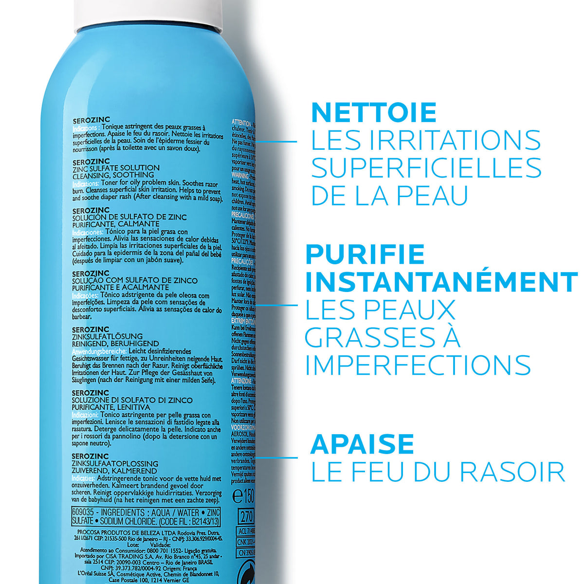 La Roche-Posay Serozinc Zinc Sulfate Toning Mist, vue 6