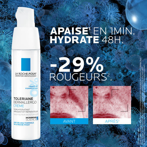La Roche-Posay Toleriane Dermallergo Soothing Face Cream 40ml, packaging detail