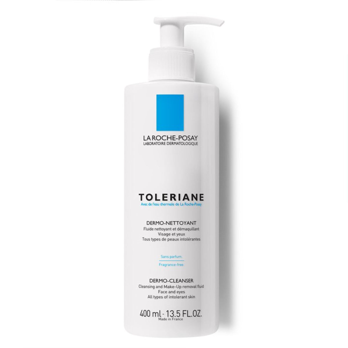 La Roche-Posay Tolériane Dermo-Cleanser 400ml, front of the pump bottle